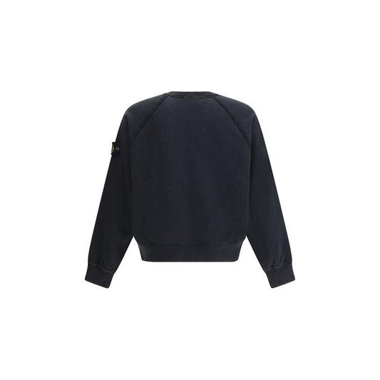 Stone Island Black Cotton Sweatshirt