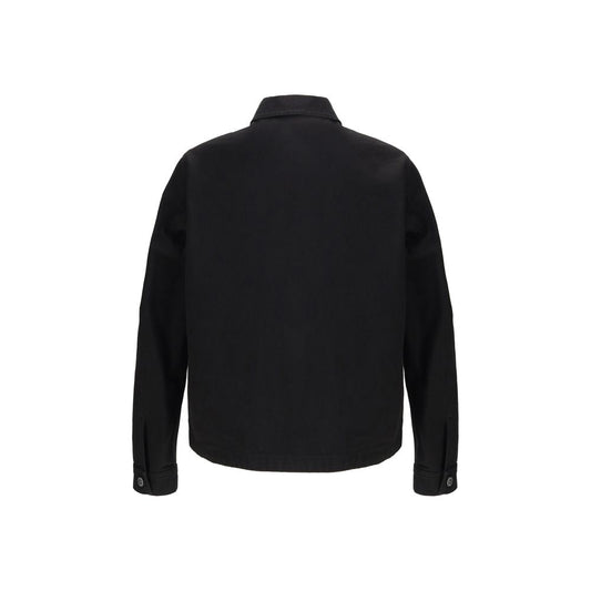 Stone Island Black Cotton Coat