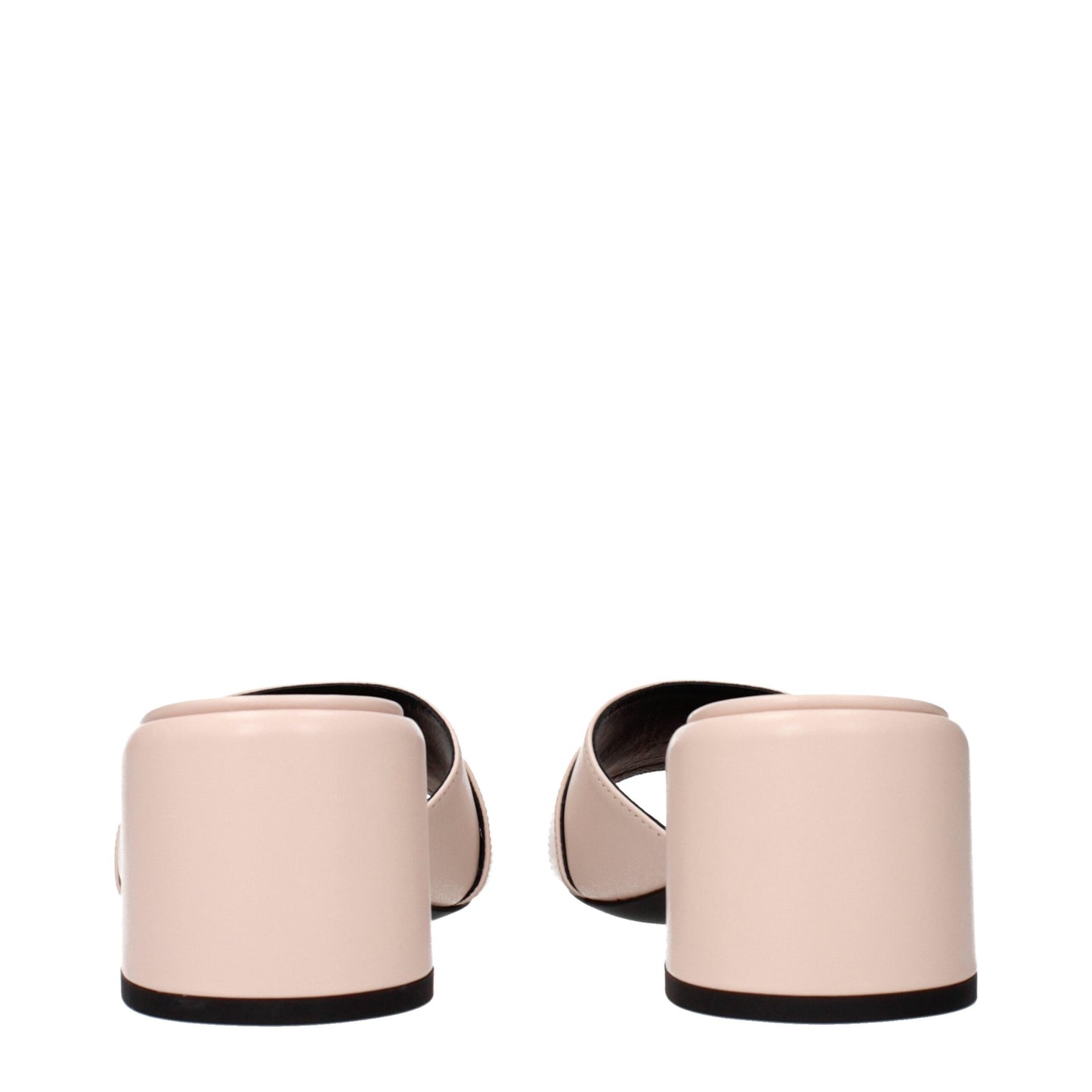 Versace Pink Leather Platform Sandals