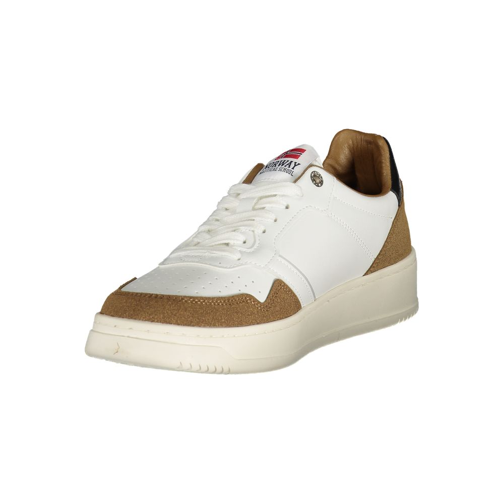Norway 1963 White Polyester Men Sneaker