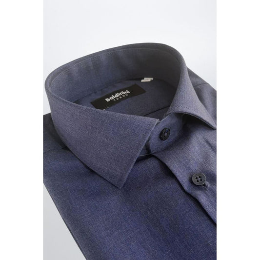 Baldinini Trend Blue Cotton Shirt