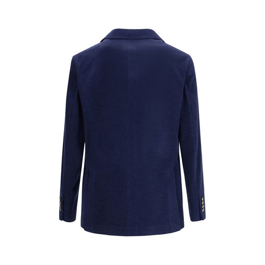 Brunello Cucinelli Blue Wool Coat