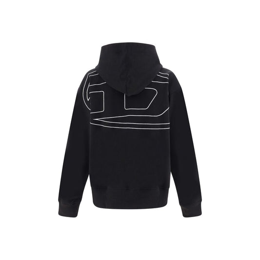 Diesel Black Elastane Sweatshirt