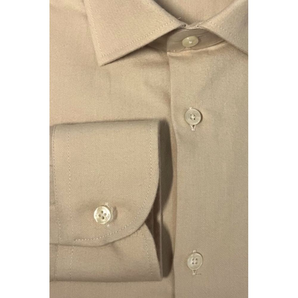 Baldinini Trend Beige Cotton Shirt