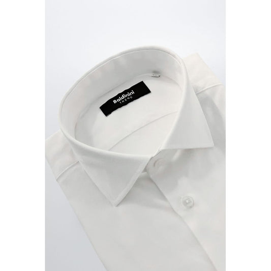 Baldinini Trend White Cotton Shirt