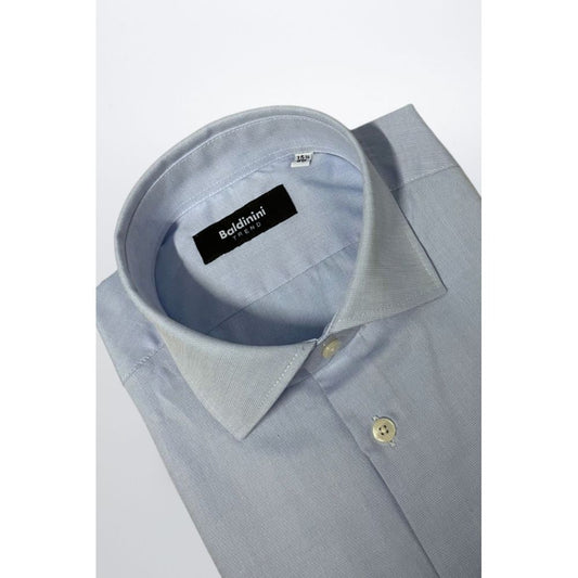 Baldinini Trend Light Blue Cotton Shirt
