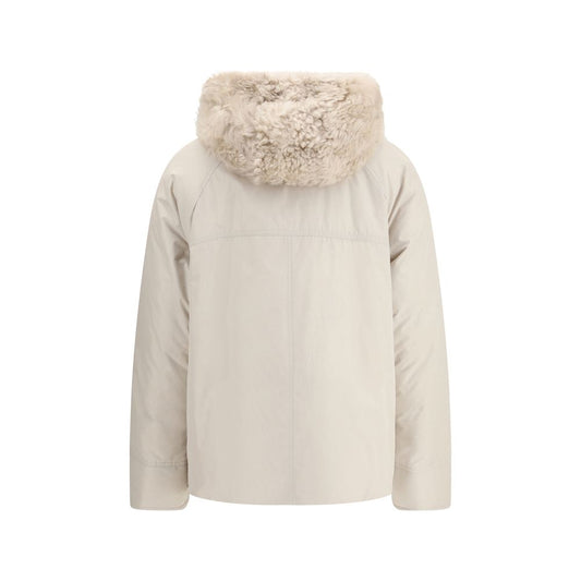 Brunello Cucinelli Gray Polyester Parka