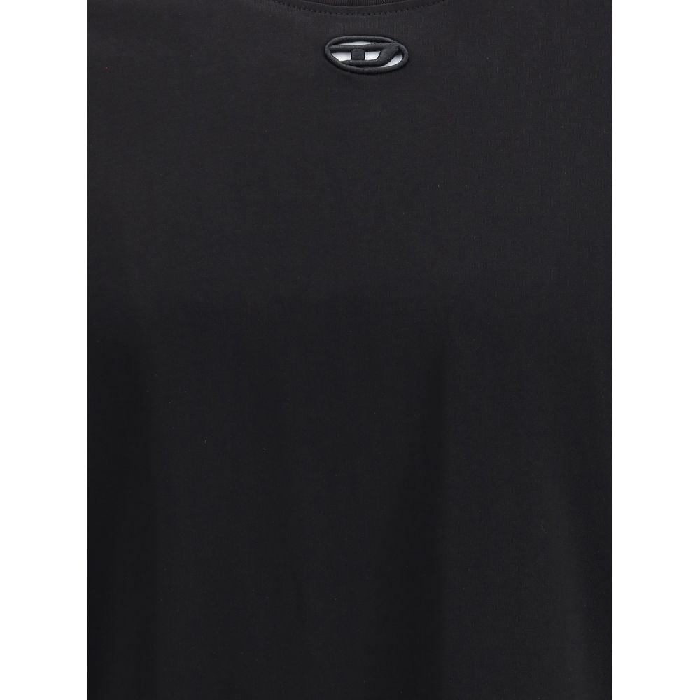 Diesel Black Cotton T-Shirt