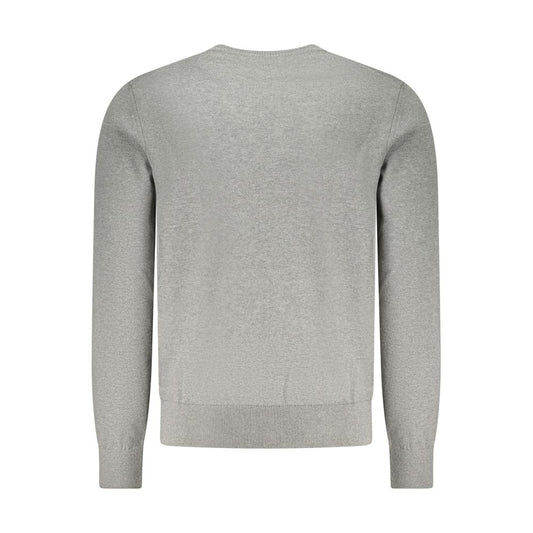 Hugo Boss Gray Cotton Men Sweater