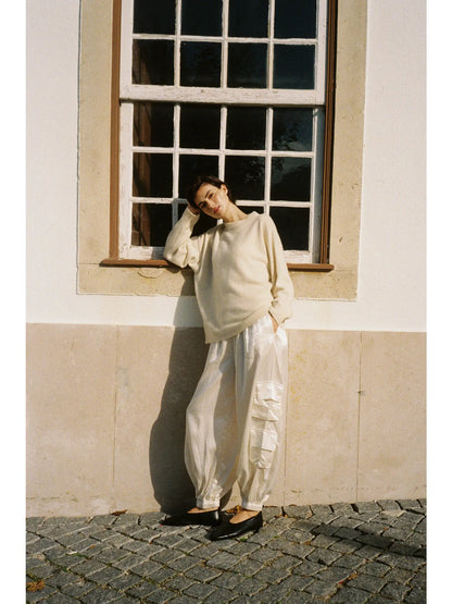 Silk Cargo Trousers