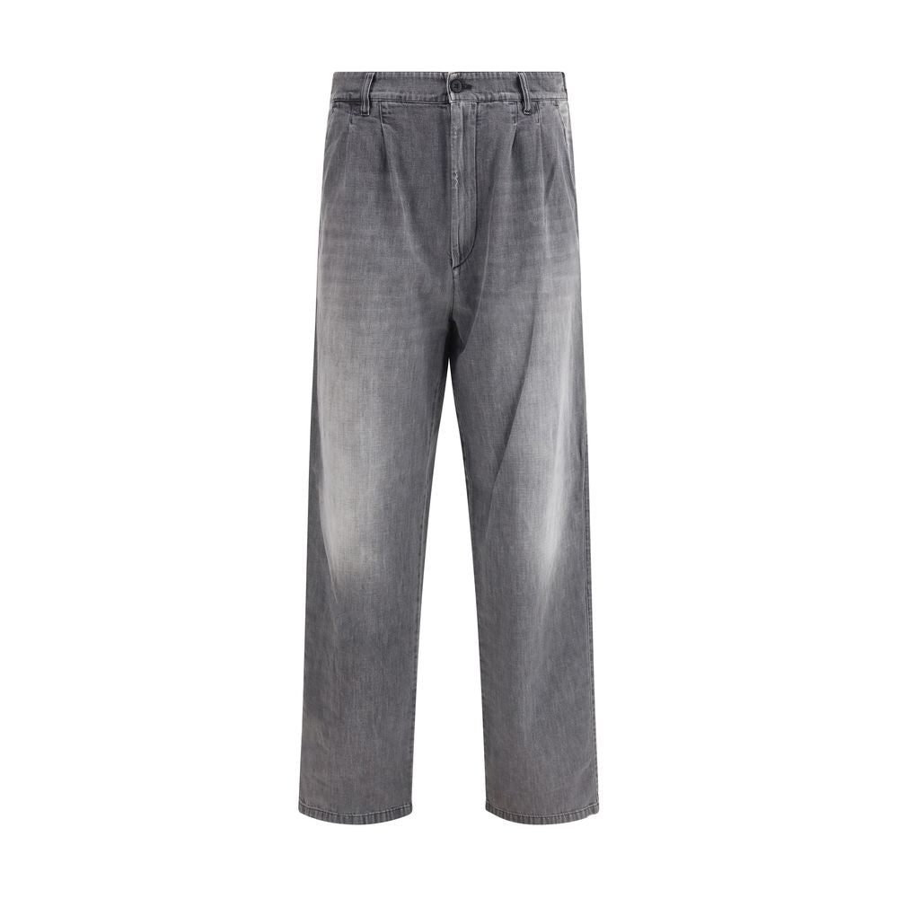 Maison Margiela Gray Cotton Jeans Denim