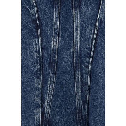 Agolde Blue Cotton Corset