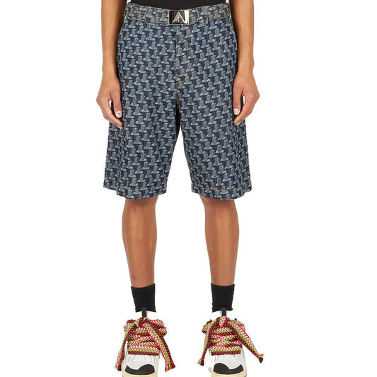 Lanvin Blue Cotton Knee Length