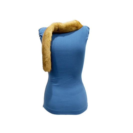 Dsquared² Blue Viscose Tank Tops