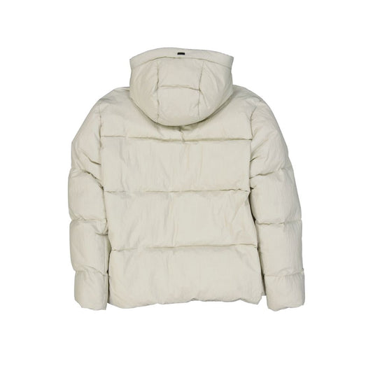 Herno White Polyamide Full-Length Jacket