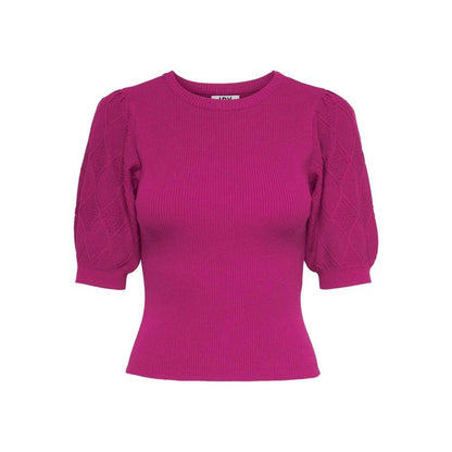 Jacqueline De Yong Fuchsia Viscose T-Shirt
