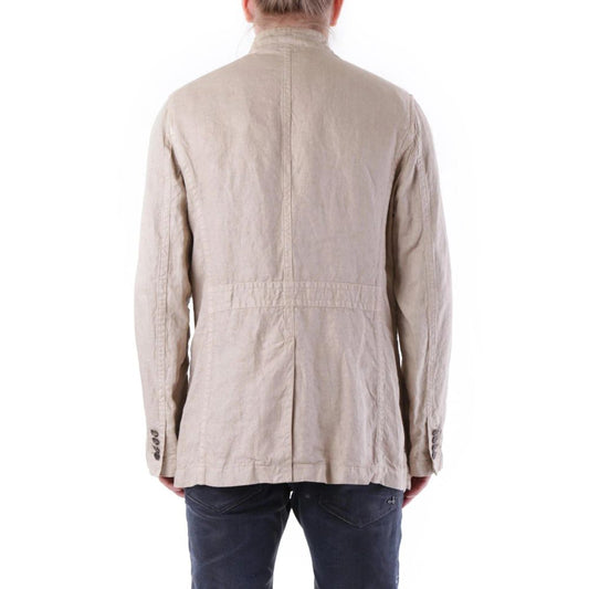 Husky Beige Linen Coat
