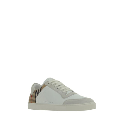 Burberry White Rubber Low Top Sneakers