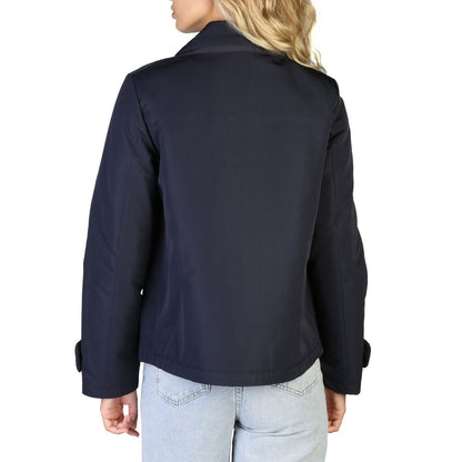 Geox Blue Polyester Bomber