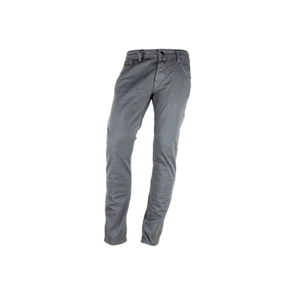 Jacob Cohen Gray Cotton Slim Fit Jeans