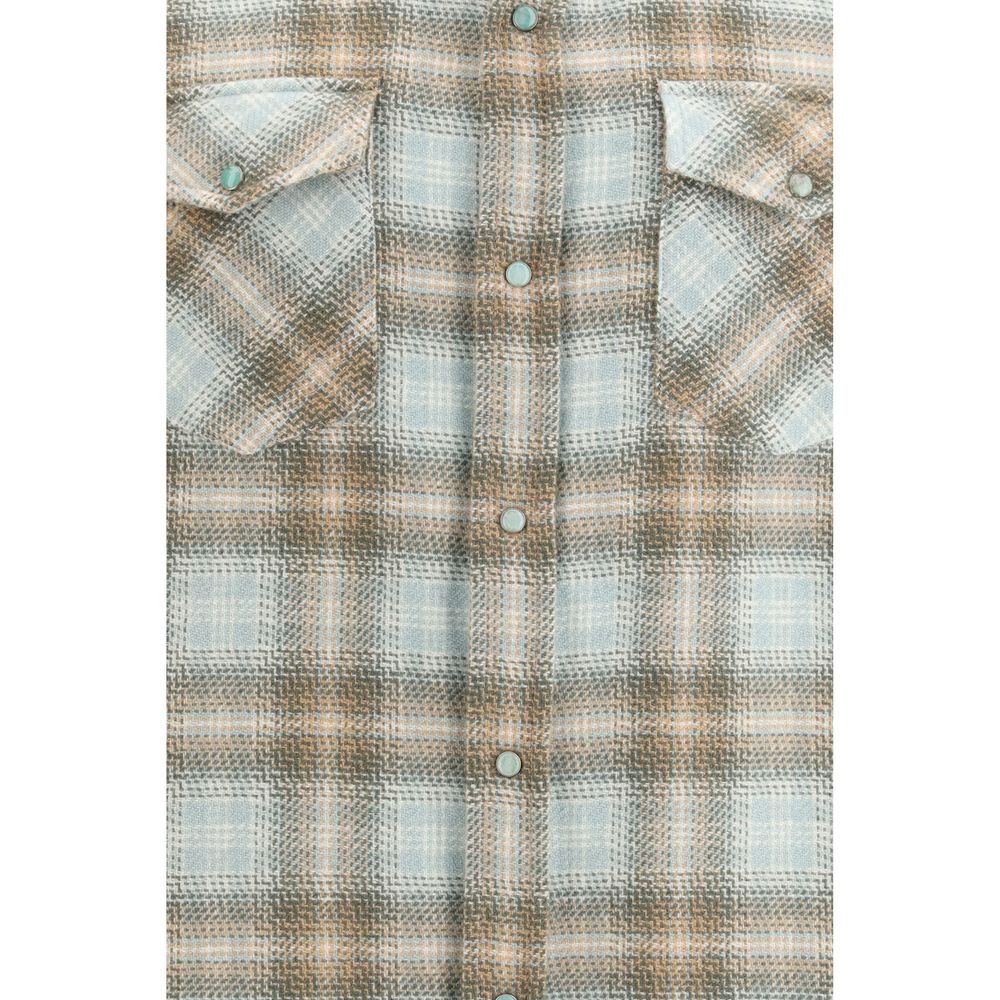 God's True Cashmere Multicolor Cashmere Shirt