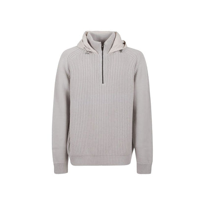Herno Gray Wool Hoodie