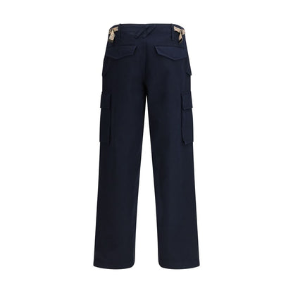 Burberry Blue Cotton Cargo Pants