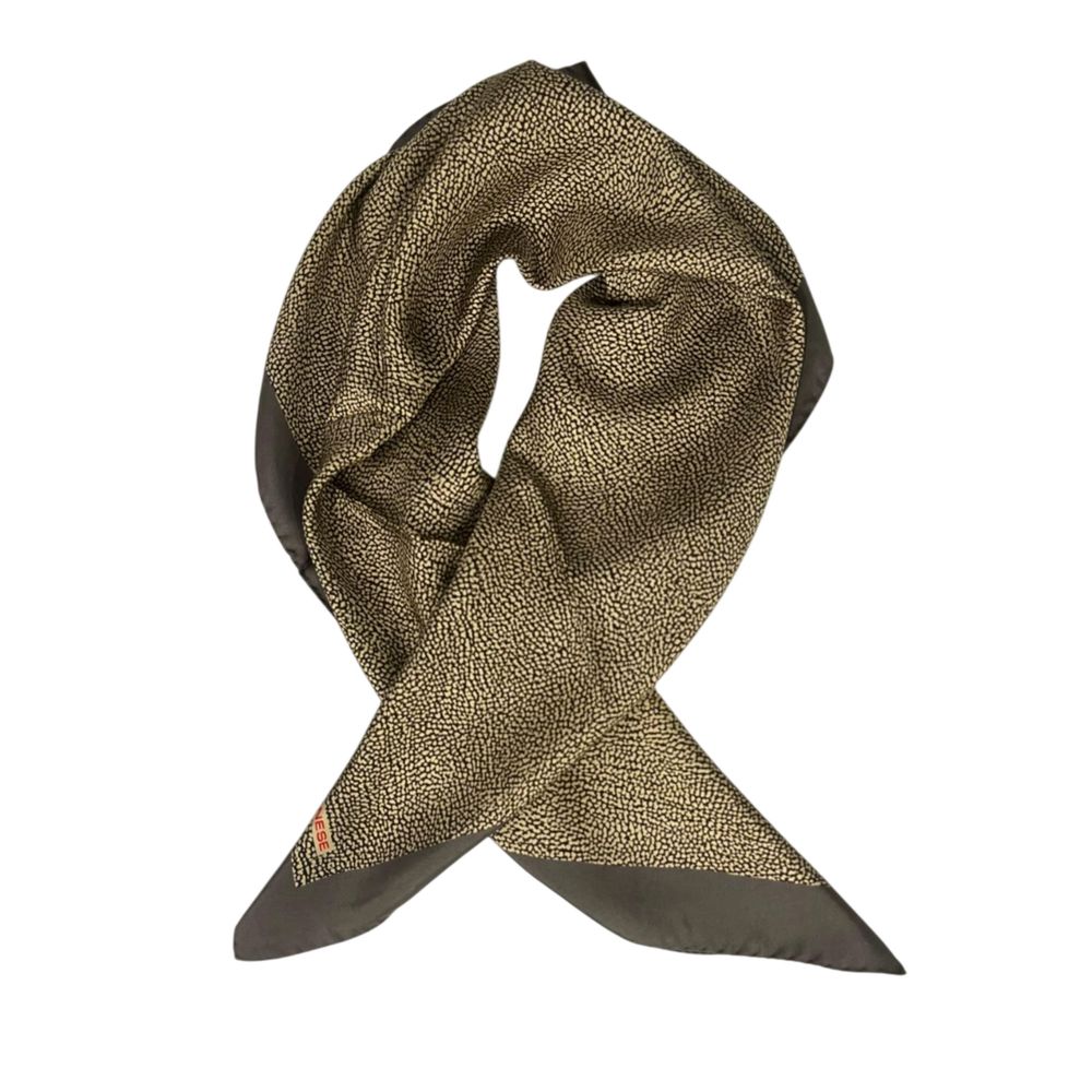 Borbonese Grey Silk Women Scarf