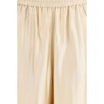 Loulou De Saison Beige Viscose Casual Pants