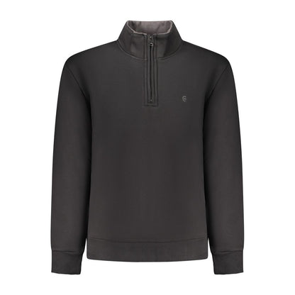 Coveri Moving Black Cotton Men Sweatshirt
