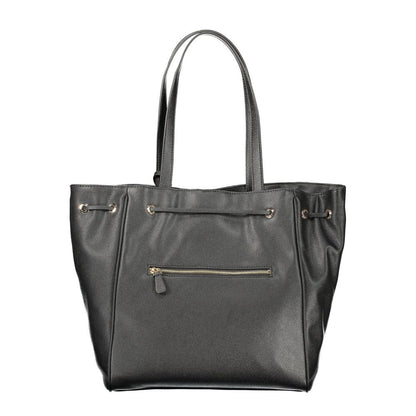Guess Jeans Nero Poliuretano Women Handbag