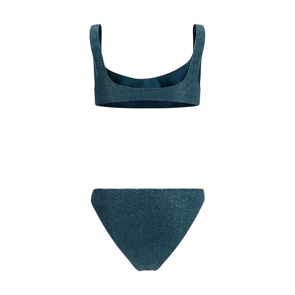 Oséree Blue Polyamide One-Piece Swimsuit