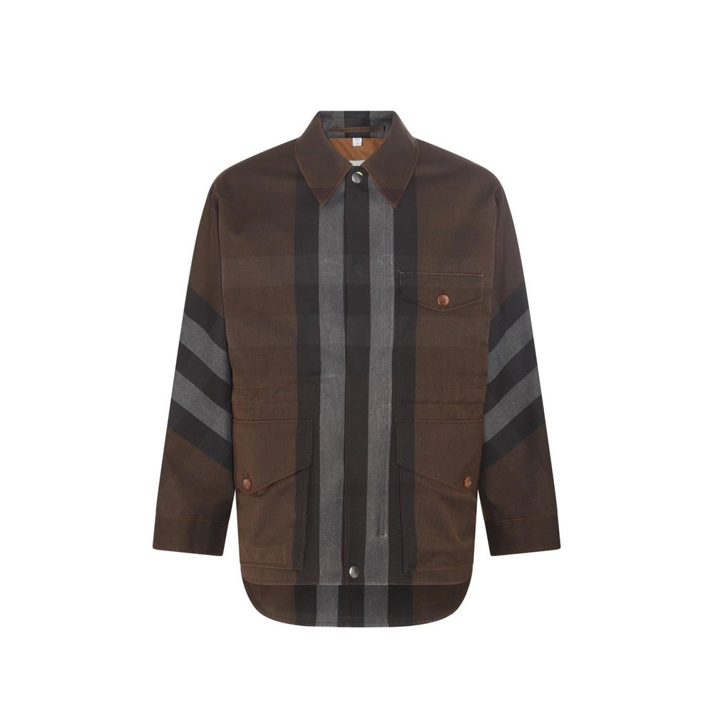 Burberry Brown Cotton Parka