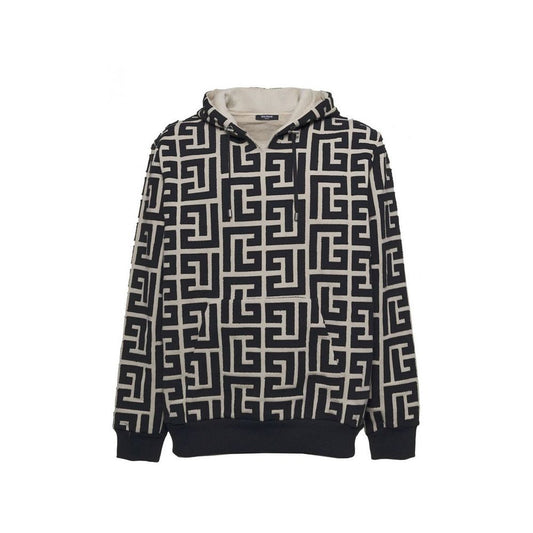 Balmain Beige Cotton Sweatshirt