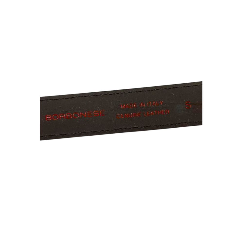Borbonese Red Genuine Leather Women Belt