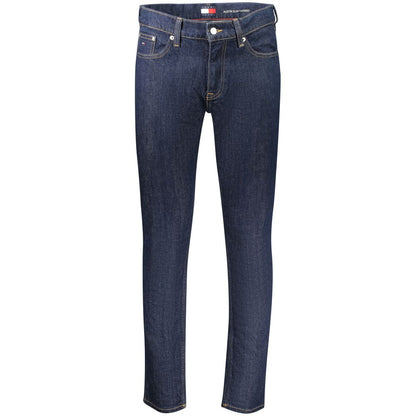 Tommy Hilfiger Blue Cotton Men's Slim Tapered Jeans
