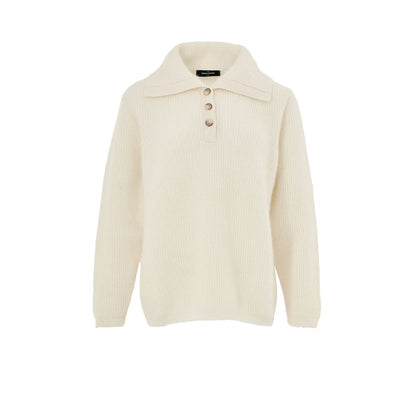 Gran Sasso White Wool Polo Shirt