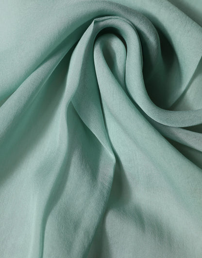 Dolce & Gabbana Teal Silk Sash Wrap Foulard Stole 292cm x 19cm Scarf