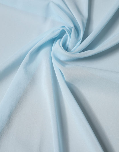 Dolce & Gabbana Light Blue Silk Neck Wrap Shawl Stole 200cm x 64cm  Scarf