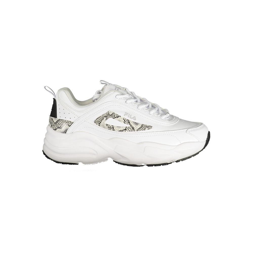 Fila White Polyurethane Women Sneaker