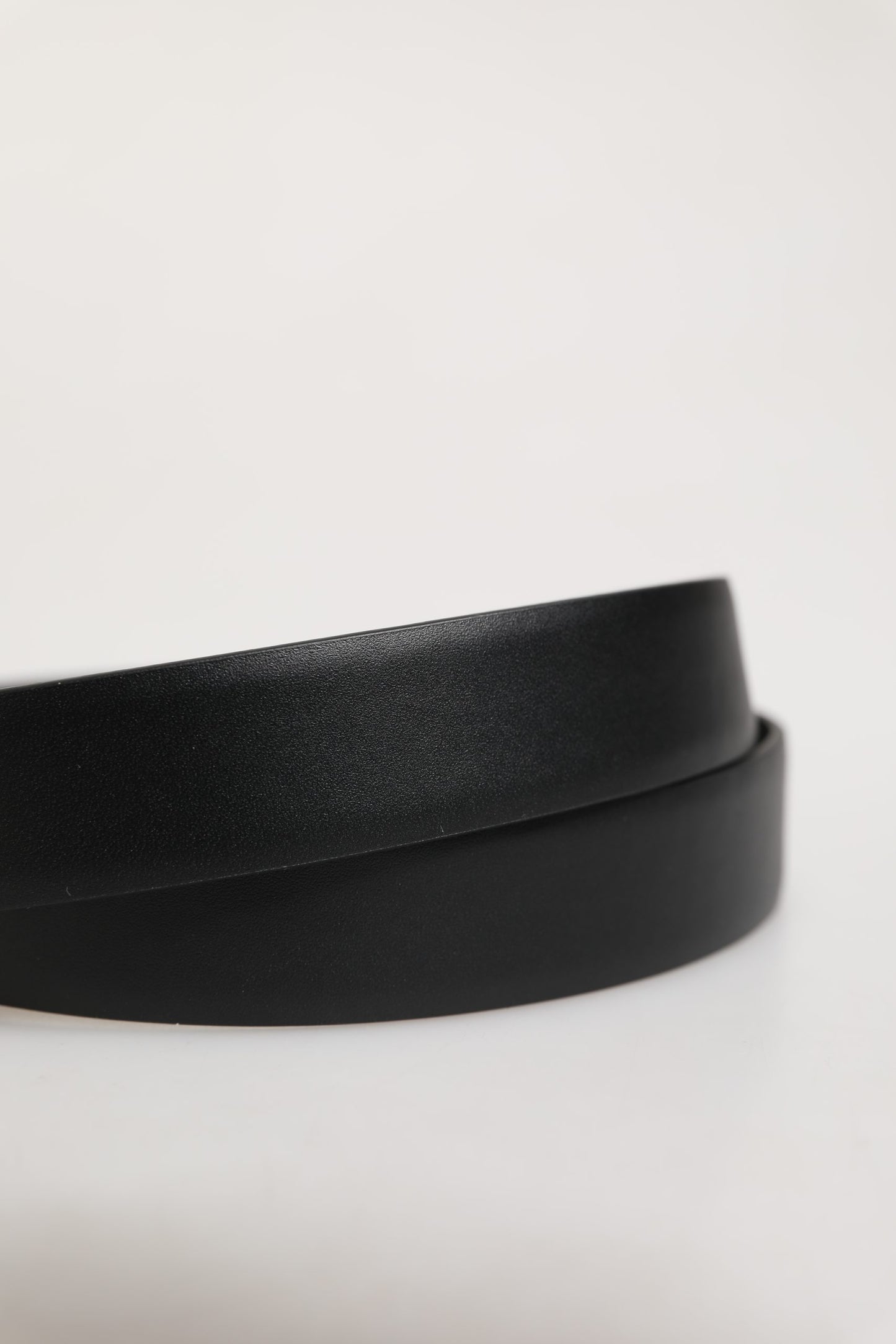 Dolce & Gabbana Men Black Classic Leather Metal Buckle Belt