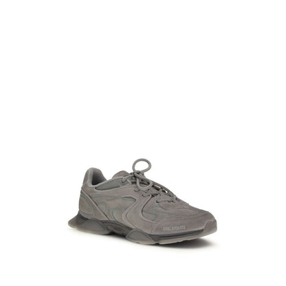 Axel Arigato Gray Calf Leather Bos Taurus Chunky Sneakers