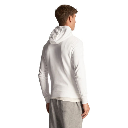 Lyle & Scott White Cotton Hoodie