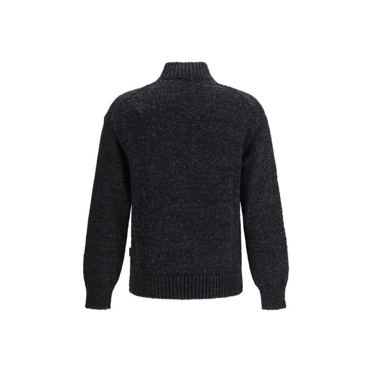 LAMINAR Black Cotton Sweatshirt