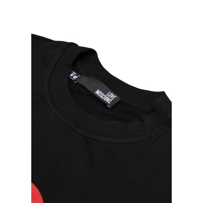 Love Moschino Black Cotton Sweatshirt