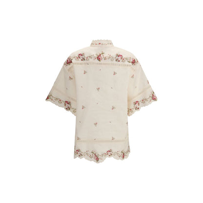 Zimmermann Beige Linen Shirt