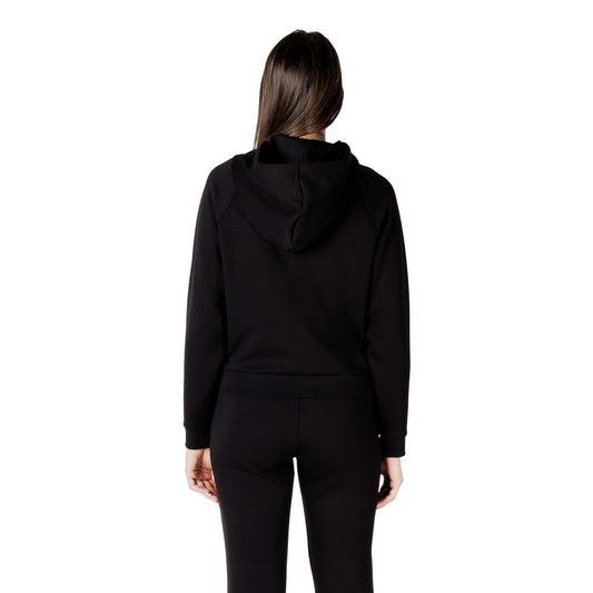 Armani Exchange Black Viscose Hoodie