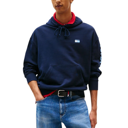 Tommy Hilfiger Jeans Blue Recycled Cotton Hoodie
