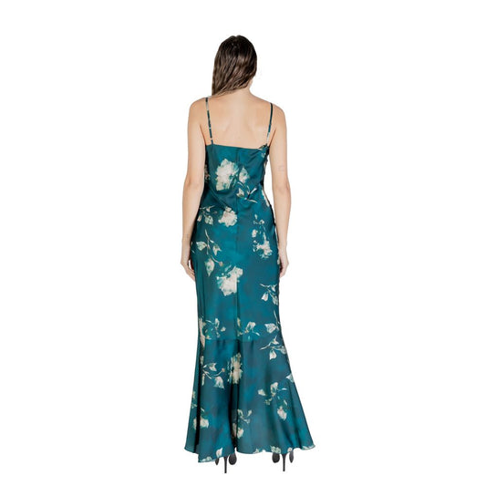 Rinascimento Bicolor Polyester Long Dress