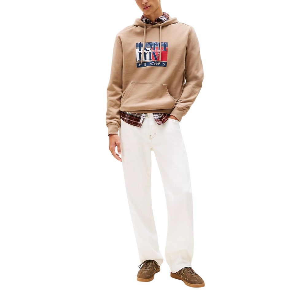 Tommy Hilfiger Jeans Beige Recycled Cotton Hoodie